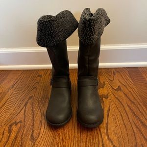 Candie’s Girls Black Dress Shoes Boots size 3